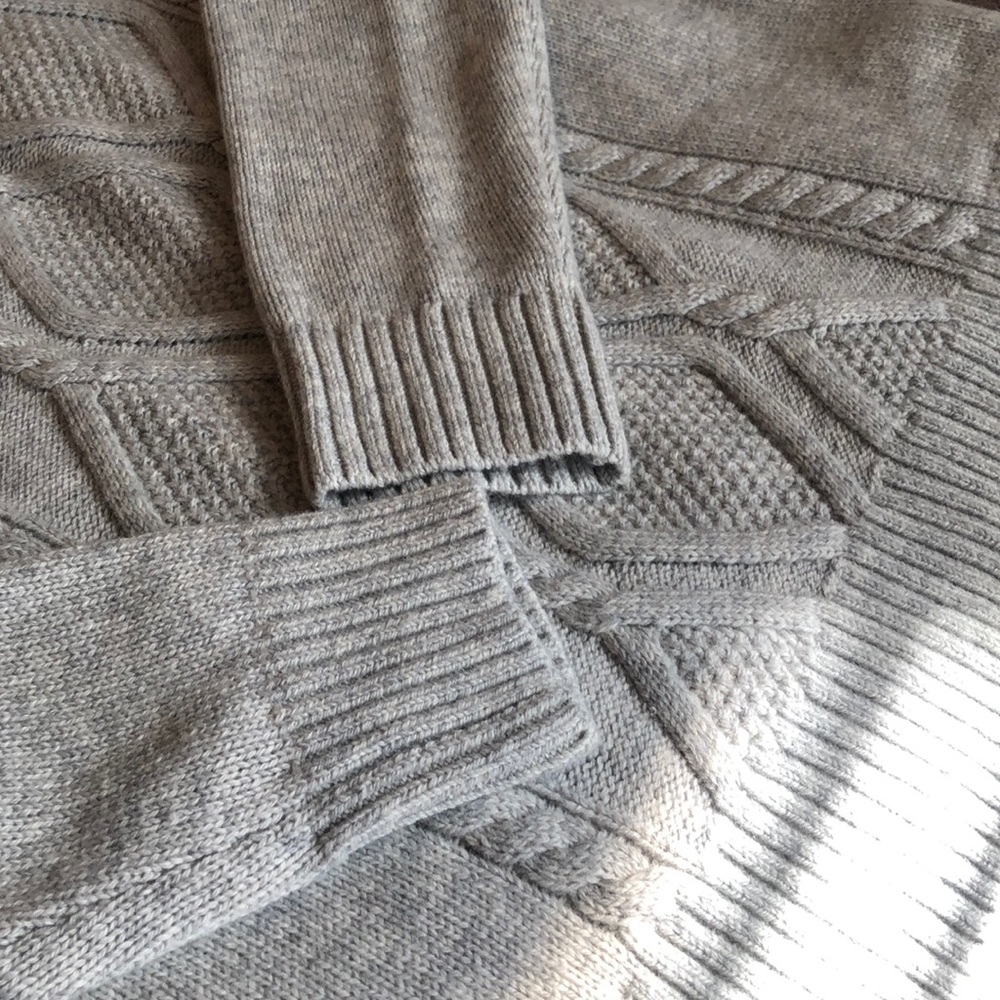 COPY - Italian merino blend  yarn grey sweater - Picture 3 of 8